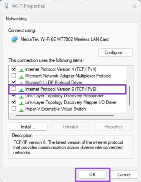 Windows 11 Shows No Internet Access but Is Connected 3
